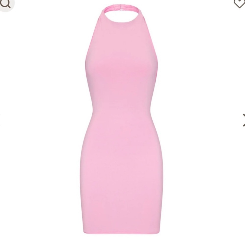 SKIMS MINI DRESS COTTON CANDY PINK LOUNGE MINI DRESS RARE